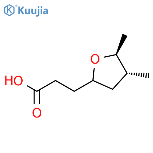 2-Furanpropanoic acid, tetrahydro-4,5-dimethyl-, (4R,5S)-rel- structure