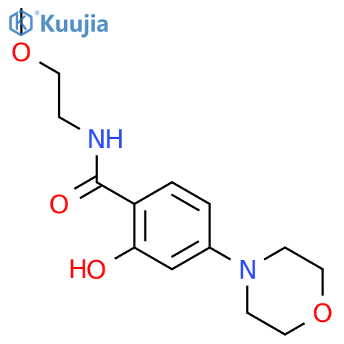 Benzamide, 2-hydroxy-N-(2-methoxyethyl)-4-(4-morpholinyl)- structure