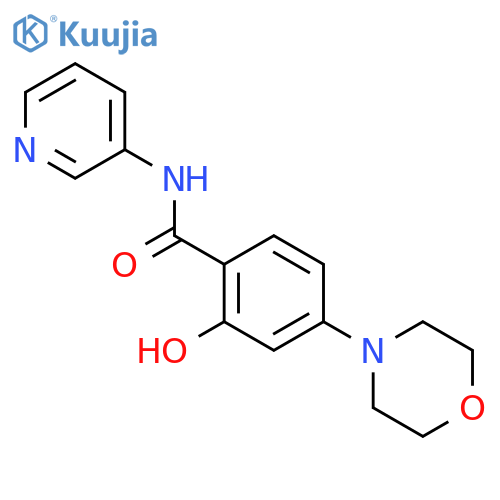 Benzamide, 2-hydroxy-4-(4-morpholinyl)-N-3-pyridinyl- structure