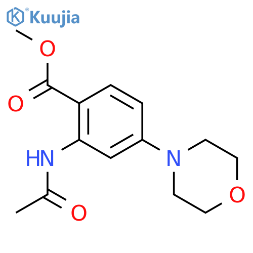 BENZOIC ACID, 2-(ACETYLAMINO)-4-(4-MORPHOLINYL)-, METHYL ESTER structure