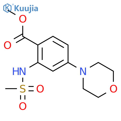 BENZOIC ACID, 2-[(METHYLSULFONYL)AMINO]-4-(4-MORPHOLINYL)-, METHYL ESTER structure