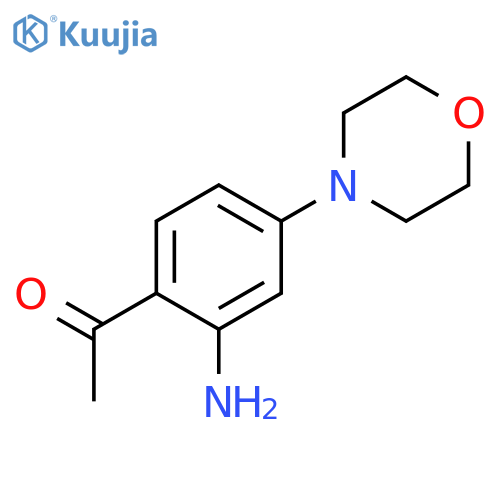 ETHANONE, 1-[2-AMINO-4-(4-MORPHOLINYL)PHENYL]- structure