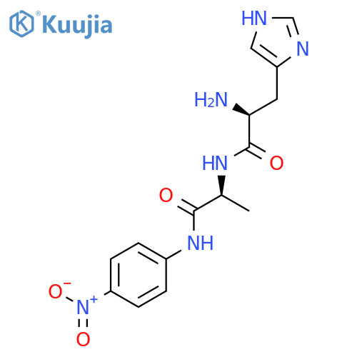 L-Alaninamide, L-histidyl-N-(4-nitrophenyl)- structure