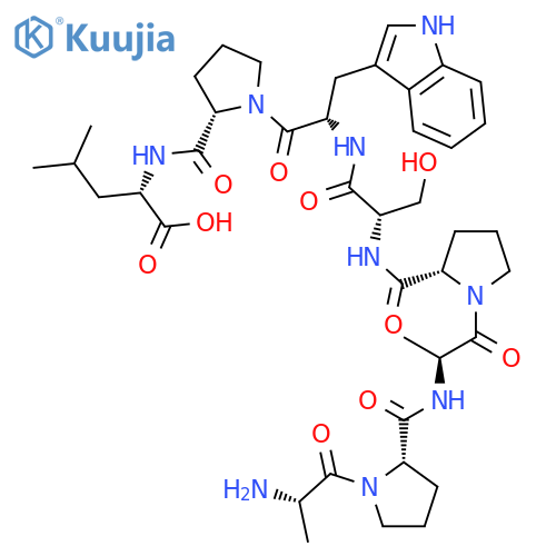 L-LEUCINE, L-ALANYL-L-PROLYL-L-ALANYL-L-PROLYL-L-SERYL-L-TRYPTOPHYL-L-PROLYL- structure