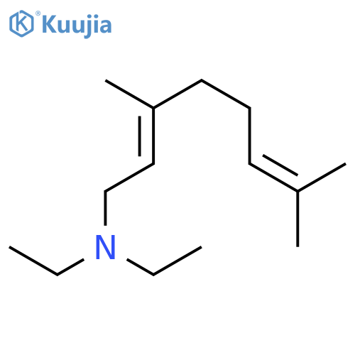 (Z)-N,N-Diethyl-3,7-dimethylocta-2,6-dien-1-amine structure