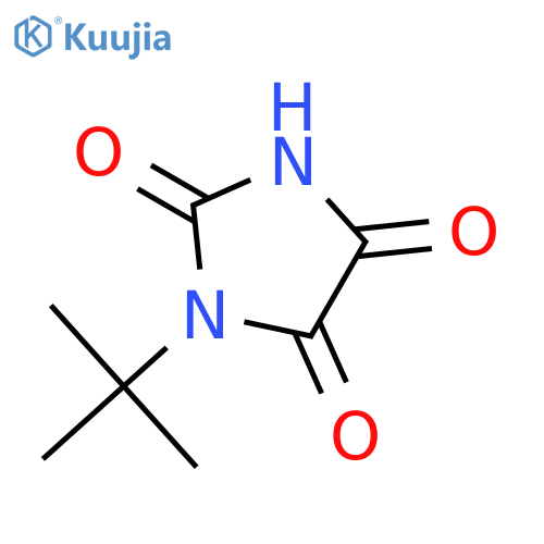 Imidazolidinetrione, (1,1-dimethylethyl)- structure
