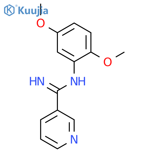 Nicotinamidine, N-(2,5-dimethoxyphenyl)- structure