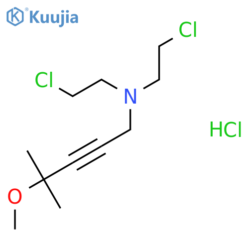 N,N-Bis(2-chloroethyl)-4-methoxy-4-methyl-2-pentyn-1-amine hydrochloride structure