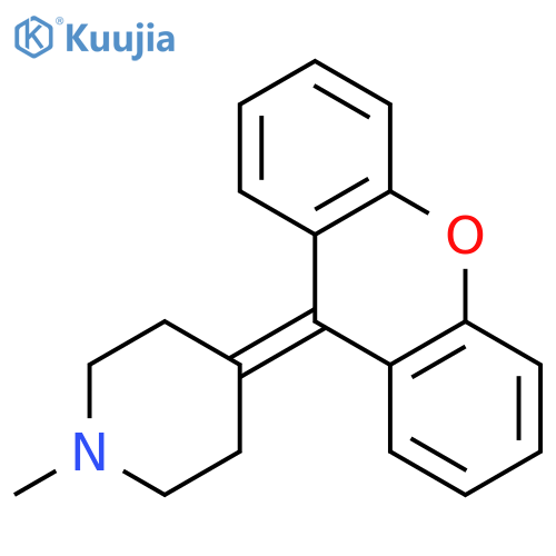 PIPERIDINE, 1-METHYL-4-(9H-XANTHEN-9-YLIDENE)- structure