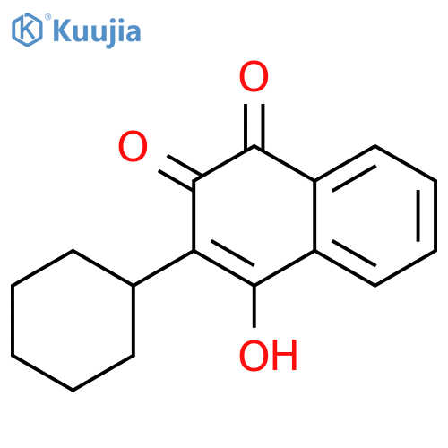 2-Hydroxy-3-cyclohexyl-1,4-naphthoquinone structure