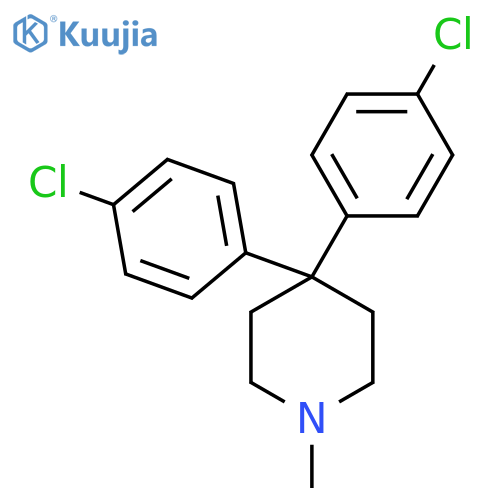 4,4-Bis(4-chlorophenyl)-1-Methylpiperidine structure