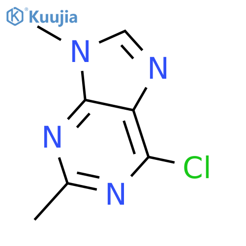 6-chloro-2,9-dimethyl-9H-Purine structure