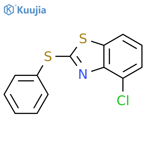 Benzothiazole, 4-chloro-2-(phenylthio)- structure