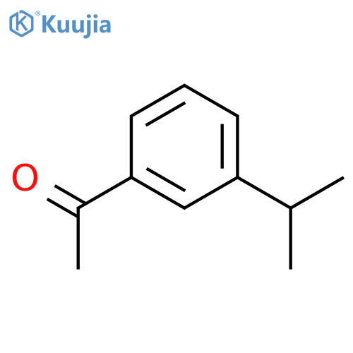 1-3-(propan-2-yl)phenylethan-1-one structure