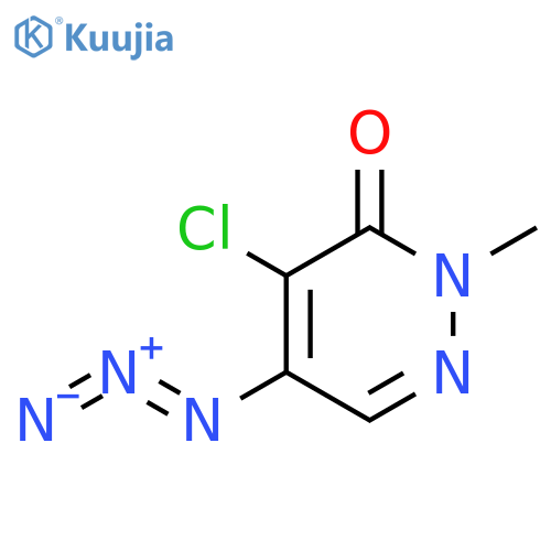 5-Azido-4-chloro-2-methylpyridazin-3(2H)-one structure