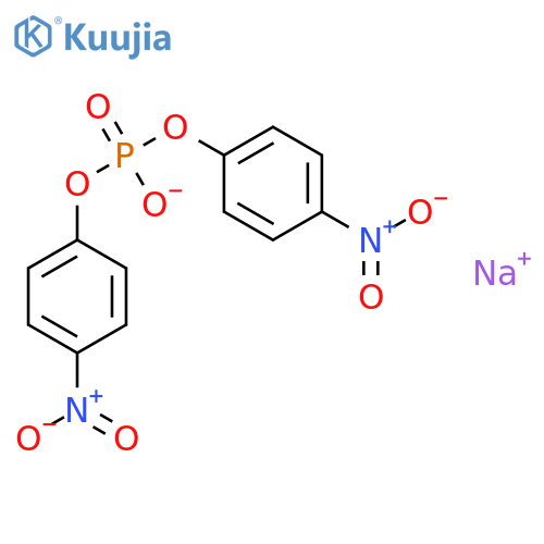 Bis(4-Nitrophenyl)phosphoric acid sodium structure