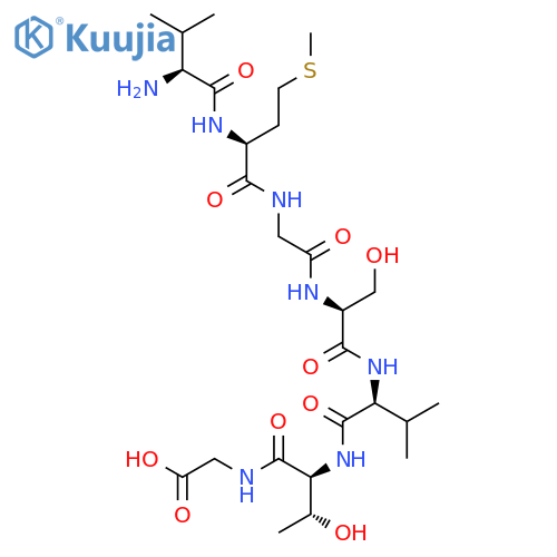 Glycine, L-valyl-L-methionylglycyl-L-seryl-L-valyl-L-threonyl- structure