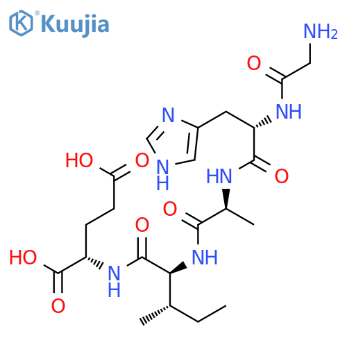L-GLUTAMIC ACID, GLYCYL-L-HISTIDYL-L-ALANYL-L-ISOLEUCYL- structure