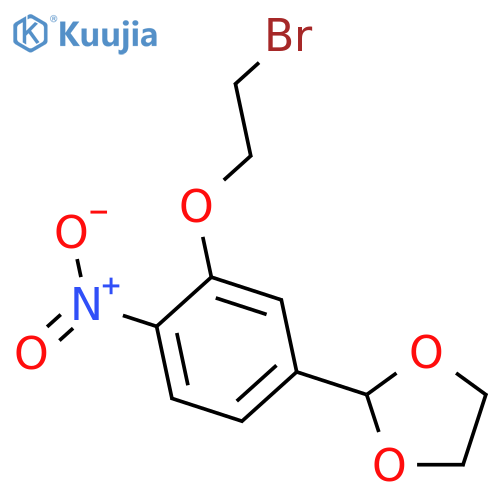 1,3-DIOXOLANE, 2-[3-(2-BROMOETHOXY)-4-NITROPHENYL]- structure