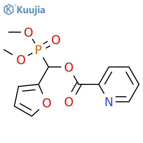 2-Pyridinecarboxylic acid, (dimethoxyphosphinyl)-2-furanylmethyl ester structure