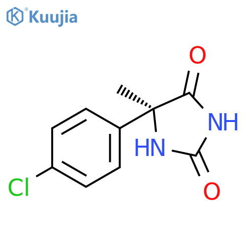 2,4-IMIDAZOLIDINEDIONE, 5-(4-CHLOROPHENYL)-5-METHYL-, (5S)- structure