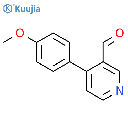 4-(4-methoxyphenyl)pyridine-3-carbaldehyde structure