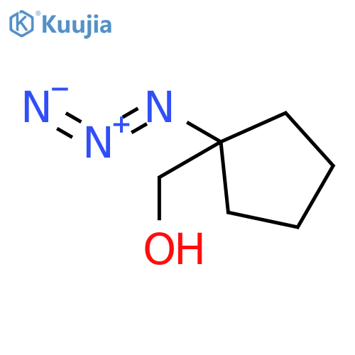 (1-azidocyclopentyl)methanol structure