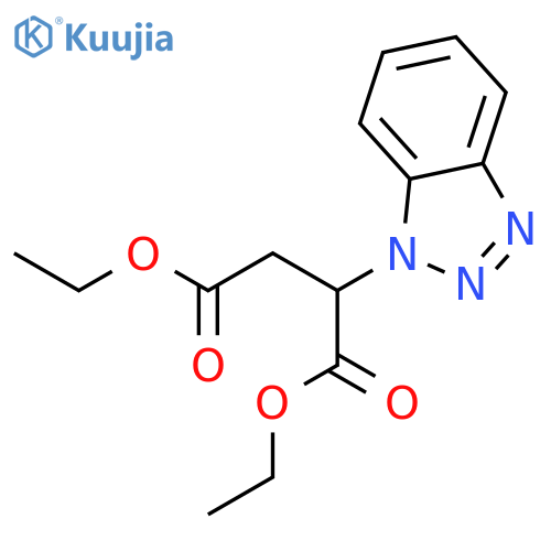 BUTANEDIOIC ACID, 1H-BENZOTRIAZOL-1-YL-, DIETHYL ESTER structure