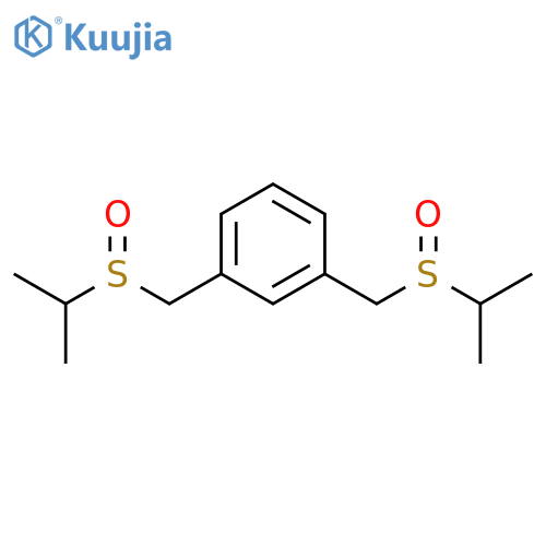 Benzene, 1,3-bis[[(1-methylethyl)sulfinyl]methyl]- structure