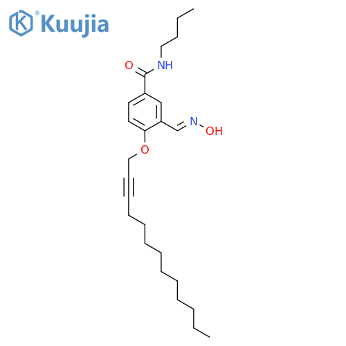 BENZAMIDE, N-BUTYL-3-[(HYDROXYIMINO)METHYL]-4-(2-TRIDECYNYLOXY)- structure