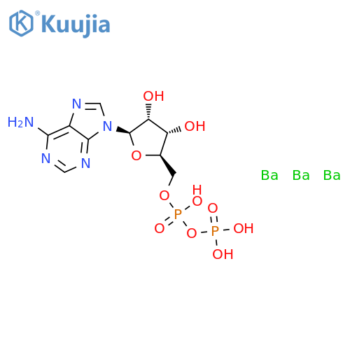 Adenosine5'-(trihydrogen diphosphate), barium salt (1:3) (9CI) structure