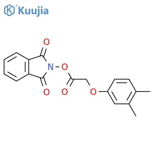 1,3-dioxo-2,3-dihydro-1H-isoindol-2-yl 2-(3,4-dimethylphenoxy)acetate structure