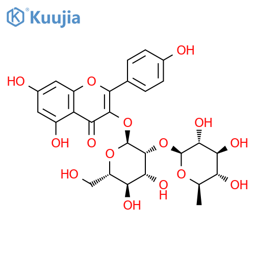 Kaempferol-3-O-glucorhamnoside structure