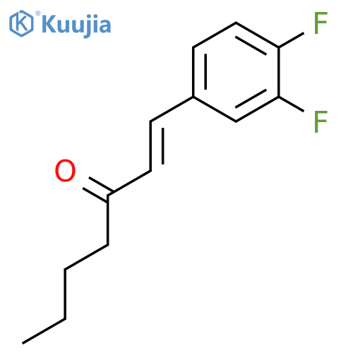 1-Hepten-3-one, 1-(3,4-difluorophenyl)- structure