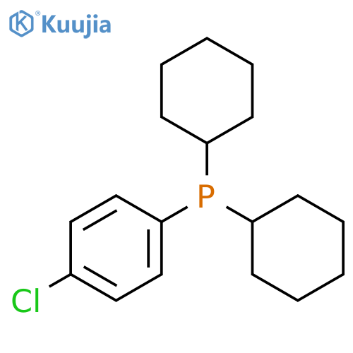 Phosphine, (4-chlorophenyl)dicyclohexyl- structure