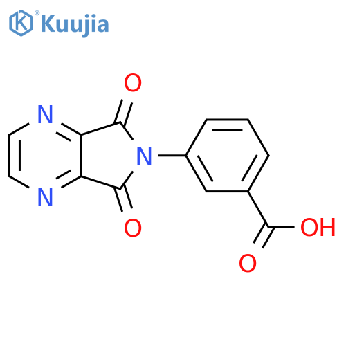 3-(5,7-Dioxo-5,7-dihydro-6H-pyrrolo3,4-bpyrazin-6-yl)benzoic acid structure