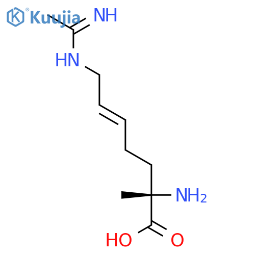 5-Heptenoic acid, 2-amino-7-[(1-iminoethyl)amino]-2-methyl-, (2S,5E)- structure