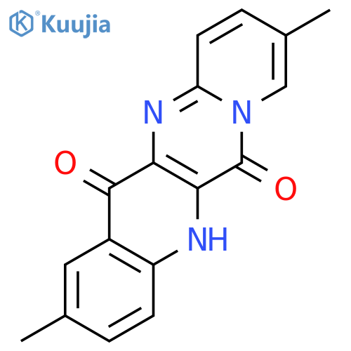 5H-PYRIDO[1',2':1,2]PYRIMIDO[5,4-B]QUINOLINE-6,13-DIONE, 2,9-DIMETHYL- structure