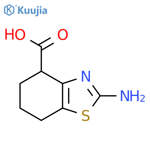 2-Amino-4,5,6,7-tetrahydro-1,3-benzothiazole-4-carboxylic acid structure