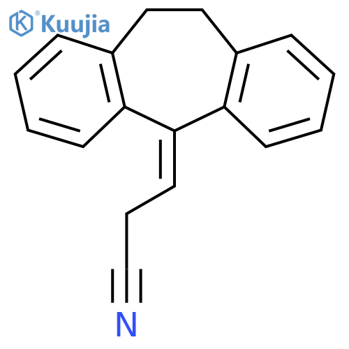 3-(10,11-Dihydro-5H-dibenzoa,dcyclohepten-5-ylidene)propanenitrile structure