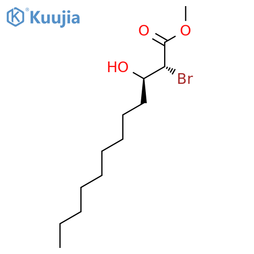 DODECANOIC ACID, 2-BROMO-3-HYDROXY-, METHYL ESTER, (2R,3R)- structure
