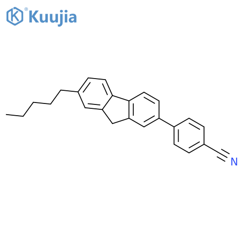 BENZONITRILE, 4-(7-PENTYL-9H-FLUOREN-2-YL)- structure