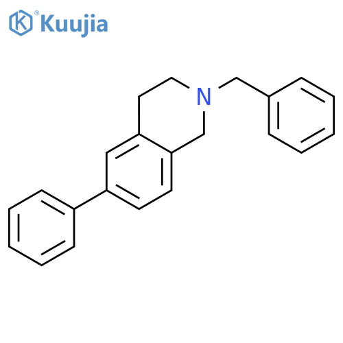 Isoquinoline, 1,2,3,4-tetrahydro-6-phenyl-2-(phenylmethyl)- structure