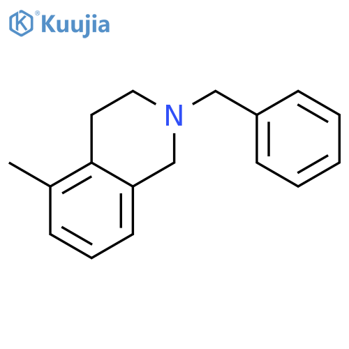 ISOQUINOLINE, 1,2,3,4-TETRAHYDRO-5-METHYL-2-(PHENYLMETHYL)- structure