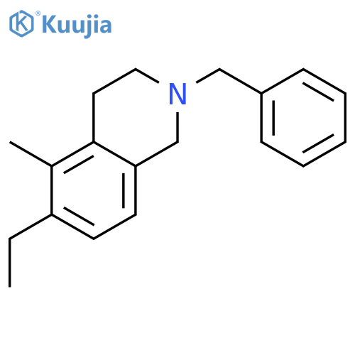 ISOQUINOLINE, 6-ETHYL-1,2,3,4-TETRAHYDRO-5-METHYL-2-(PHENYLMETHYL)- structure