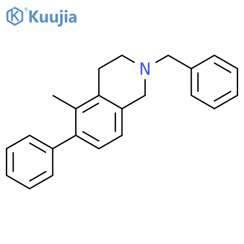 ISOQUINOLINE, 1,2,3,4-TETRAHYDRO-5-METHYL-6-PHENYL-2-(PHENYLMETHYL)- structure
