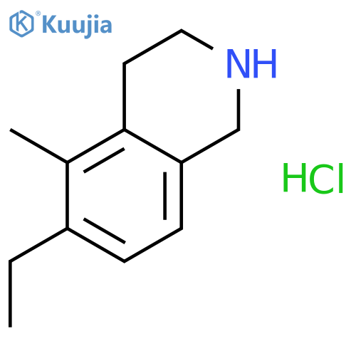 Isoquinoline, 6-ethyl-1,2,3,4-tetrahydro-5-methyl-, hydrochloride structure
