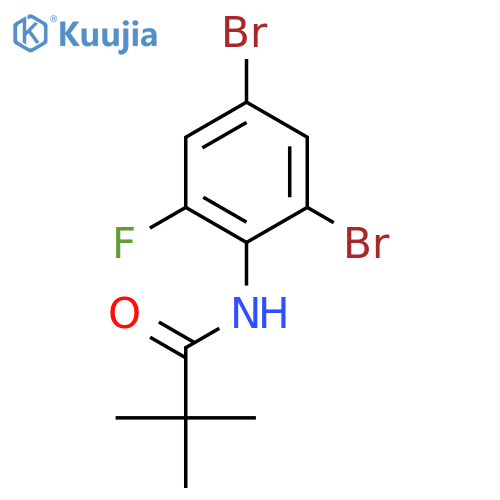PROPANAMIDE, N-(2,4-DIBROMO-6-FLUOROPHENYL)-2,2-DIMETHYL- structure