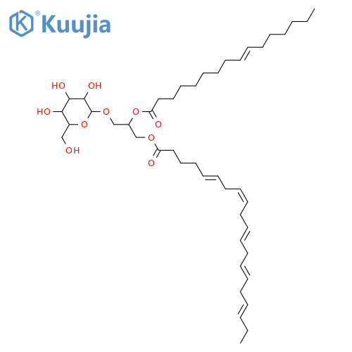 Glycerol 1,2-dialkanoates; Glycerol 1-(5Z,8Z,11Z,14Z,17Z-eicosapentaenoate) 2-(9Z-hexadecenoate), 3-O-β-D-Galactopyranoside structure