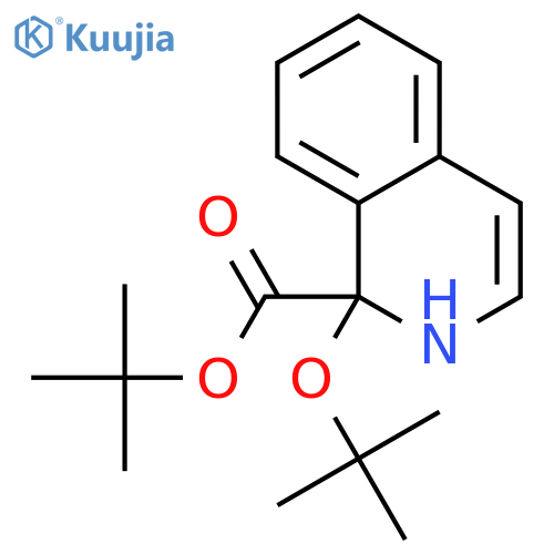 2(1H)-Isoquinolinecarboxylicacid, 1-(1,1-dimethylethoxy)-, 1,1-dimethylethyl ester structure